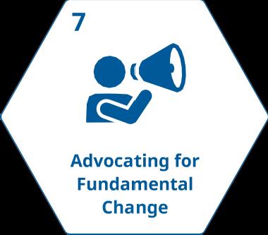 CLUSTER B / OUR APPROACH TO CHANGE COMMITMENT7 ESMINIŲ PERMAINŲ SIEKIS Esminių permainų siekis Pagrindines problemų priežastis šalinsime siekdami esminių permainų.