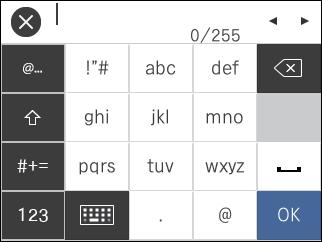 Perjungia tarp didžiųjų ir mažųjų raidžių. Perjungia simbolių tipą. AB: abėcėlės 1#: skaičiai ir simboliai Pakeičia klaviatūros išdėstymą. Įveda dažnai naudojamus el.