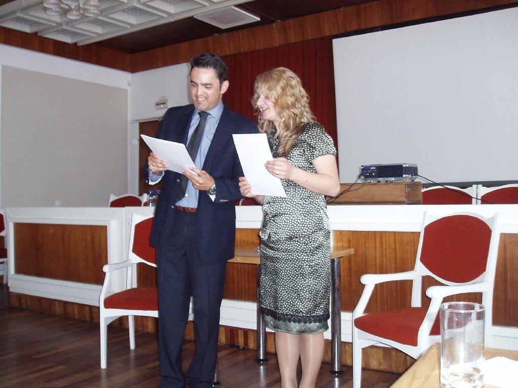 Nikolaos Arvanitidis ir Projekto vadovė Aurelija