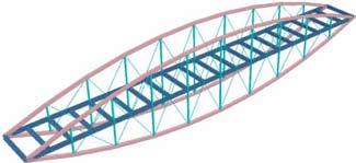 Visų šešių analizuojamų tiltų tarpatramiai yra po 40 m, o jų konstrukcijų elementams taikomas vienodas lenkiamasis standumas.
