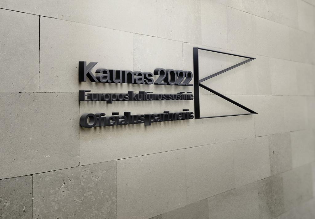 3.2 Kaunas 2022 Oficialus partneris logotipo naudojimo pavyzdžiai Kaunas 2022 logotipo
