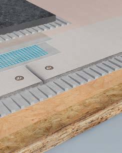 Be to, ši plokštė padeda užtikrinti lygią ir vientisą plytelių ir, pavyzdžiui, kilimo sandūrą, tad nereikia keisti ar pritaikyti specialių slenksčių.