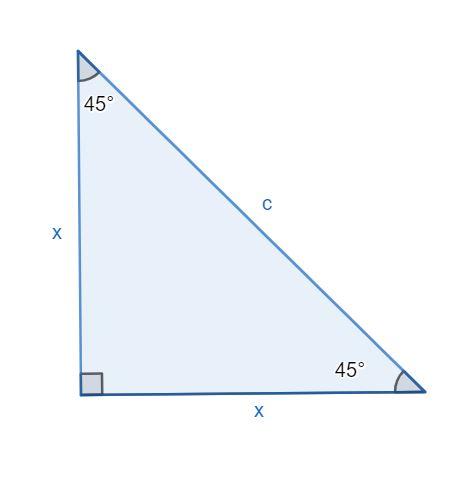 4 Foundations of Trigonometry 45 45 45 Triangles There s another set of special sine and cosine values that we want to explore.