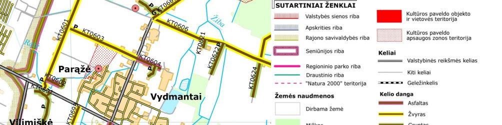 4.2. Kretingos rajono savivaldybės teritorijos vietinės reikšmės viešųjų kelių tinklo išsidėstymo žemėtvarkos schema, T00082023, 2018-06-07: Nuo magistralinio