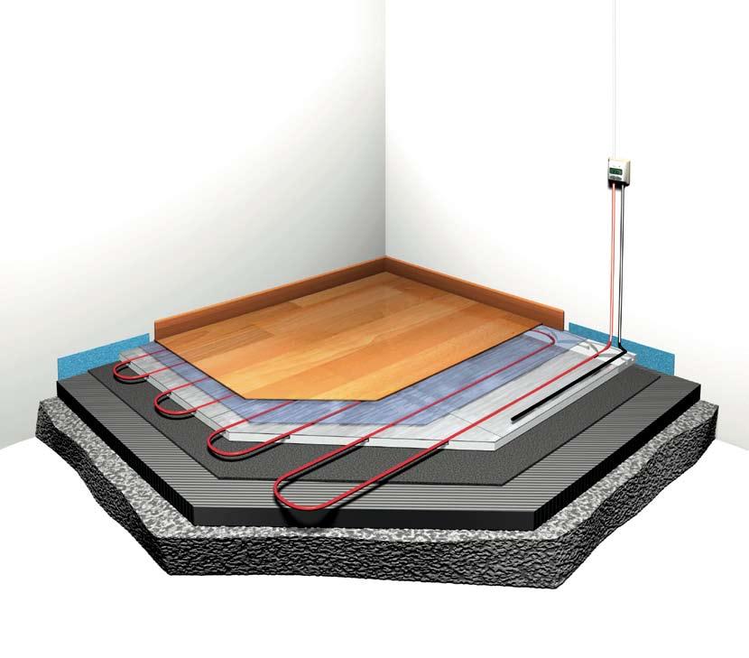 T2Red su Reflecta: energiją taupanti sistema Kaip ant T2Red su T2Reflecta pakloti laminatą arba medines grindis?