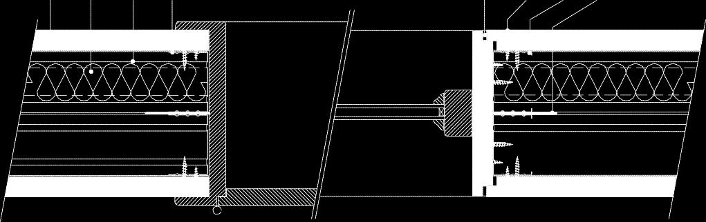 .2.2.4 Konstrukcijos projekto modelis: pertvaros - sienos su keliais dengiamaisiais sluoksniais montavimo schema Vertikalus skerspjūvis Sienos