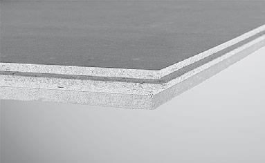 Paprastesniam montavimui viršutinio sluoksnio plokštėse išgręžiamos 4 mm skersmens kiaurymės. Atstumas tarp sraigtų nustatomas, atliekant sausų grindų konstrukcijos statinius bandymus.