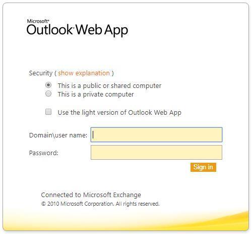 Jei pageidaujama pasinaudoti elektroniniu paštu kompiuteryje ar mobiliajame įrenginyje, kuriame nėra įdiegtos Microsoft Outlook programos, į elektroninio pašto paskyrą galima patekti internetinėje
