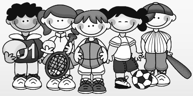Vaikai žais krepšinį, futbolą, tinklinį, lauko tenisą, kvadratą ir kitus sportinius žaidimus.