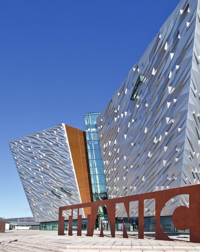 Titanic Visitor Centre muziejus Belfaste, Šiaurės Airijoje TITANIC VISITOR CENTRE MUZIEJUS GEBERIT PLUVIA - DAUGIAU LAISVĖS PROJEKTUOJANT Šis muziejus, užimantis šešis aukštus ir bendrą 14 000 m²