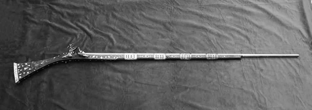 Šautuvas su titnagine spyna. Kalibras 15 mm. Šiaurės Afrika, XVIII a.