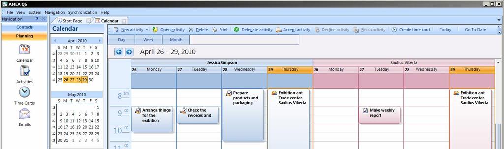 Veikl planavimas/ Organizacijos kalendorius