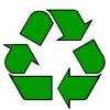 Rūšiavimo ir perdirbimo simboliai Trys žalios