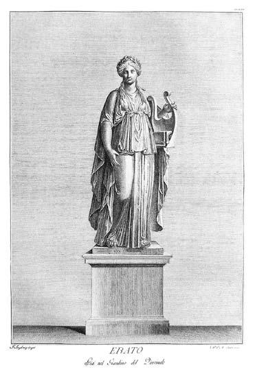 Pagal Pranciškaus Smuglevičiaus piešinį išraižė Marco Carloni (iš: Statue del Museo Pio-Clementino, Roma: Presso Lodovico Mirri, 1782, iliustr. Nr. XXIII). Rimvydo Baranausko rinkinys 1774 m.