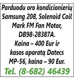 9 psl. aliumininiu korpusu, 2,0 kw galingumo. Kaina 45 Eur. Tel. 8 682 30 962. 10 vnt.