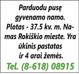 Tel. 8 615 29 342. Sausas, supjautas medienos atliekas. Atvežu. Tel. 8 671 89 551.