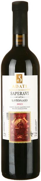 Raudonasis sausas vynas ADATI SAPERAVI GRUZIJA GRUZIJA Adati Saperavi šis vynas maloniai atskleidžia rūšiai būdingą aromatą, su šviežių vynuogių, vyšnių ir vanilės skonio natomis.
