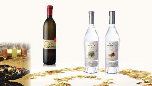 FRANCIACORTA GRAPPA BARRICATA Aukštos kokybės itališka Cabernet Sauvignon ir Pinot Noir vynuogių grapa, brandinama ąžuolo statinėse 12 mėnesių.
