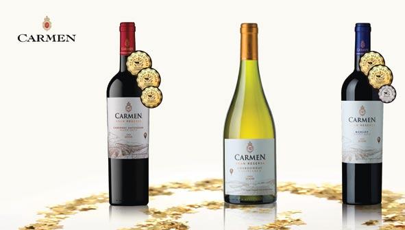 CARMEN GRAN RESERVA serijos vynai keletą metų iš eilės pelnantys aukščiausius įvertinimus ne tik Lietuvos vyno čempionatuose, bet ir tarptautiniuose konkursuose už skonio sodrumą, intensyvią spalvą,