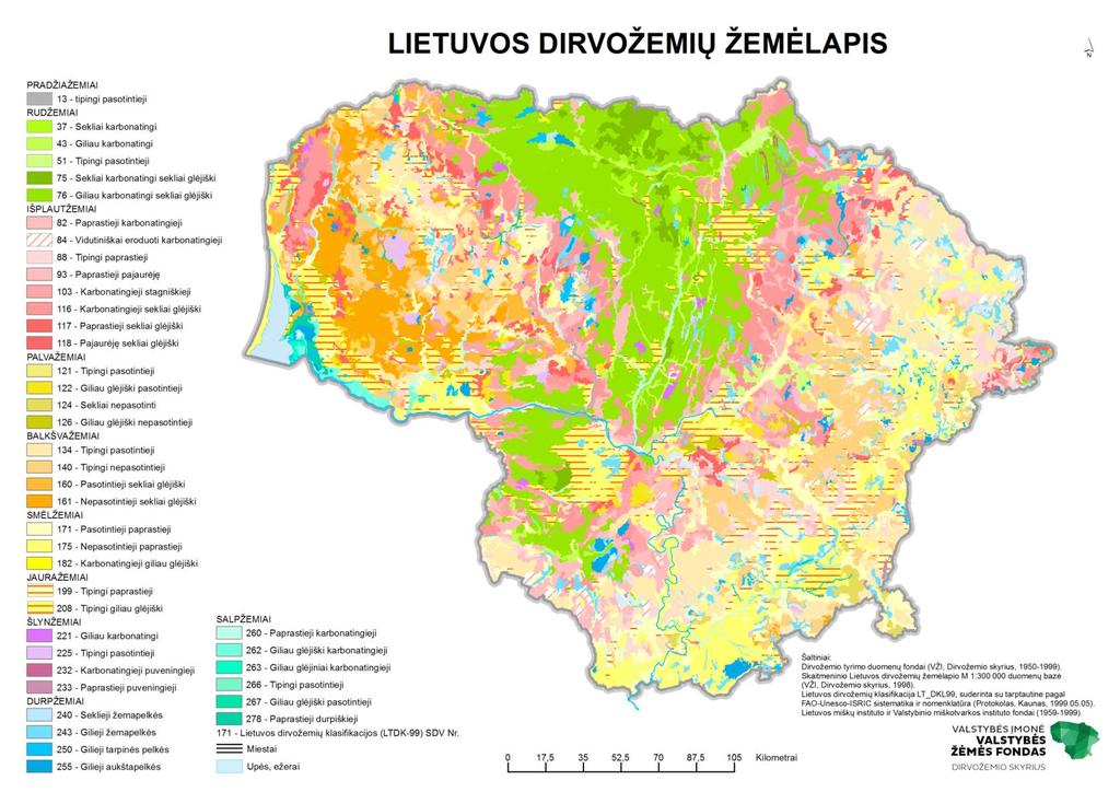 Lietuvos Respublikos teritorijos M 1:10000 Dirvožemio erdvinių duomenų rinkinys (Dirv_DR10LT) pagal sukauptą dirvožemio tyrimo spausdintinę medžiagą sukurtas visai Lietuvos Respublikos teritorijai,