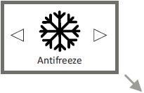 vertę. Pavyzdžiui, jeigu AeroFlow šildytuvas rodo mažesnę temperatūrą, naudodamiesi rodyklių mygtukais padidinkite kompensacinę vertę.