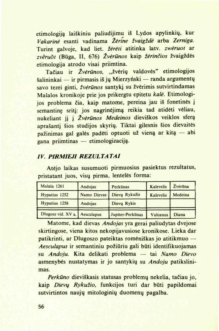 etimologiją laiškiniu paliudijimu iš Lydos apylinkių, kur Vakarinė esanti vadinama Žėrine žvaigždė arba Zerniga. Turint galvoje, kad liet. žėrėti atitinka latv.