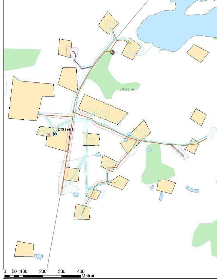 24 3313 Drąsėnai Drasėnų gyvenvietėje yra įrengta vandens tiekimo sistema Tačiau beveik visi tinklai yra pakloti dirbamais laukais, pievomis Gyvenvietė yra įtraukta į 2013-2015 m darbų etapą
