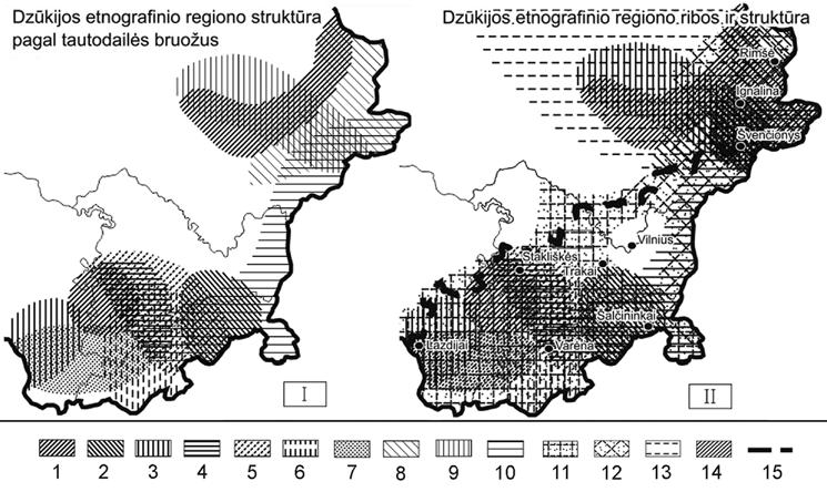 113 1. Dzūkijos etnografinis regionas: vidinė struktūra ir ribos.