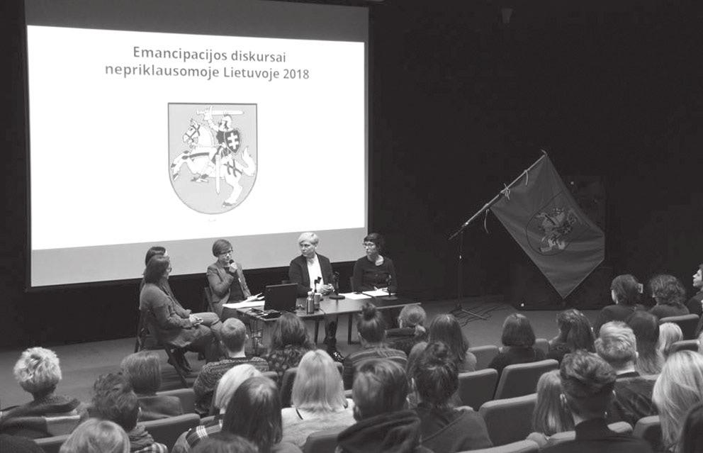K ultūros tribūna Pasirodo, yra problema Konferencija Emancipacijos diskursai nepriklausomoje Lietuvoje 2018 Agnė Narušytė Kai kam gal jau atrodė, kad #Me- Too ir kova už lyčių lygybę išseko, buvo