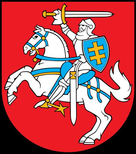 Lietuvos valstybės herbas baltas