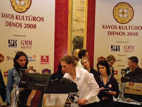 baras Sausio 26 d. Vilniuje, prekybos centre Europa, renginio Kavos kultūros dienos 2008 metu, vyko ketvirtasis Lietuvos kavos ruošimo čempionatas.