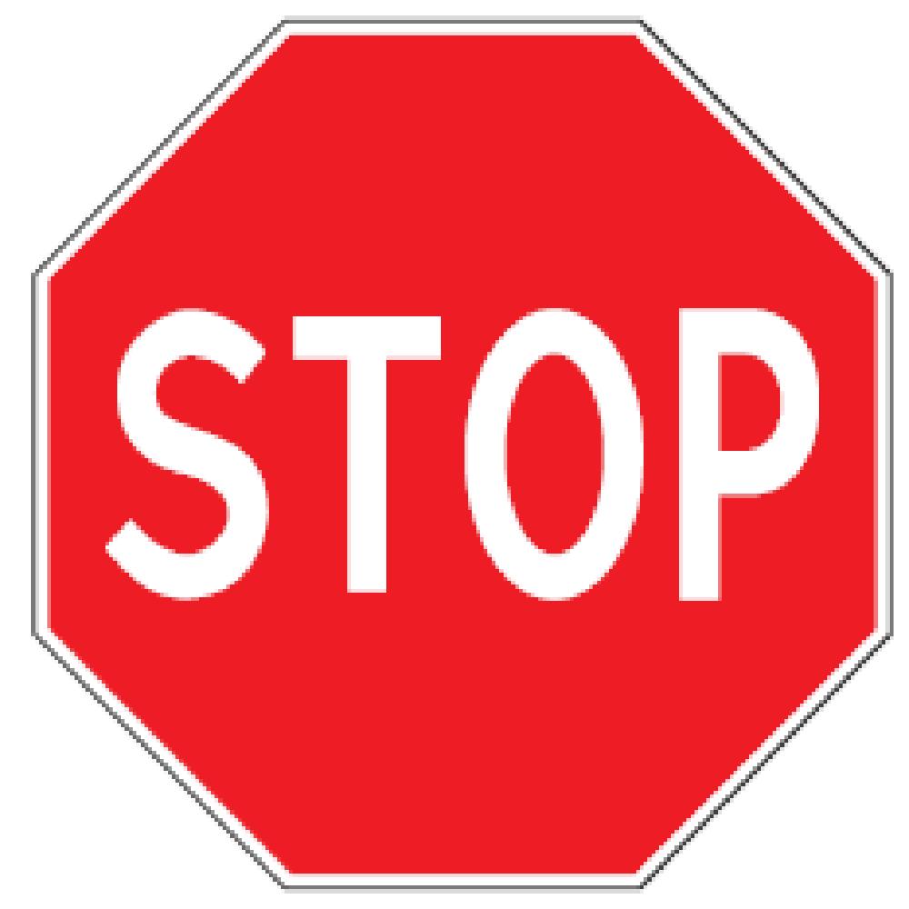 204 Stop Draudžiama važiuoti nesustojus prieš Stop liniją, o jeigu jos nėra, prieš kelio ženklą.