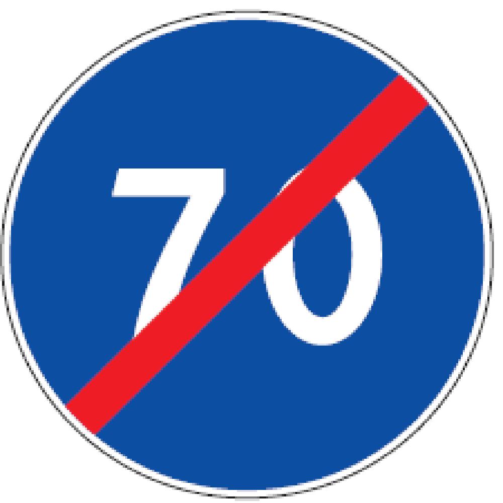 414 Ribotas minimalus greitis Leidžiama važiuoti tik nurodytu arba didesniu greičiu (km/h) 415