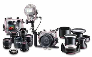 Olympus gaminiai fotografavimui lauke ir po vandeniu D-SLR povandeniniai dėklai Olympus šiuo metu siūlo povandeninių dėklų daugybei savo E serijos fotoaparatų.
