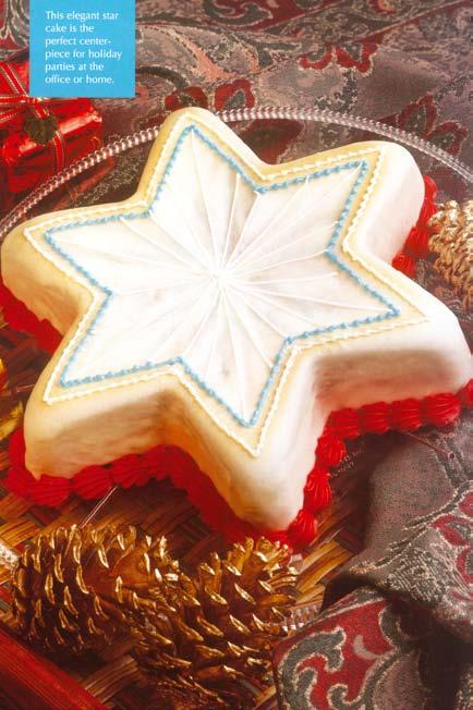 Šis elegantiškas žvaigždės formos tortas puikus Kalėdų