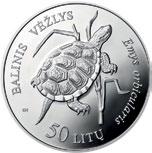 50 litų sidabro moneta, skirta Maironio (Jono Mačiulio) 150-osioms gimimo metinėms Lapkričio 20 d. išleista 50 litų sidabro moneta, skirta Lietuvos gamtai.