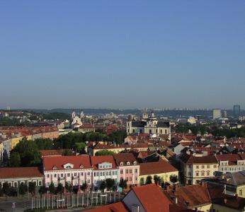 General information Bendra Informacija Vilnius Located at the confluence of the Neris and Vilnia rivers, at the geographical centre of Europe, Vilnius was first mentioned as the capital of Lithuania