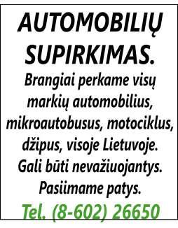 Veikia puikiai, yra du veikiantys pulteliai. Kaina 15 Eur. Tel. 8 679 88 428. ŽEMĖS ŪKIO TECHNIKA Sėjamąją SZ 3.6. Kaina 500 Eur. Tel. 8 606 07 881. 4 padangas.