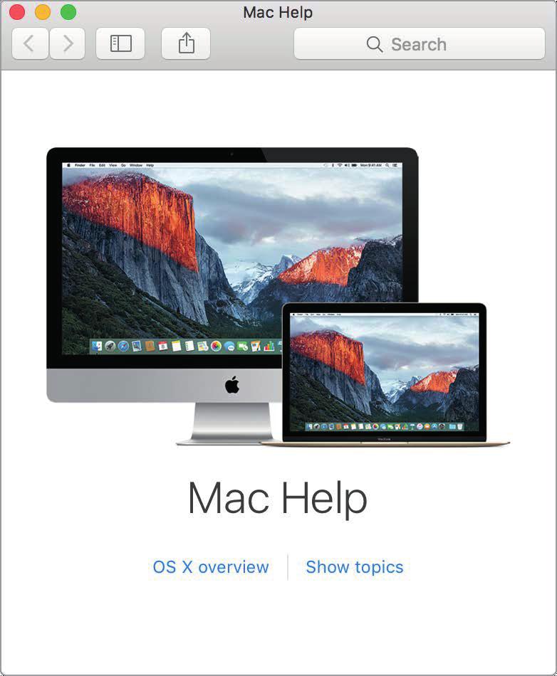 Atraskite imac galimybes 4 Raskite atsakymus žinyne Mac Help Kur kas daugiau informacijos, kaip naudotis savo imac, galite rasti žinyne Mac Help. Gaukite pagalbą.