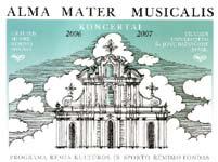 30 ALMA MATER MUSICALIS Tai ypatingo susidomėjimo sulaukusi programa, kurios koncertai rengiami Vilniaus universiteto šv.jonų bažnyčioje.
