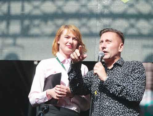 Equality Koncerto vedėja Beata Tiškevič ir LGL Vadovas Vladimiras