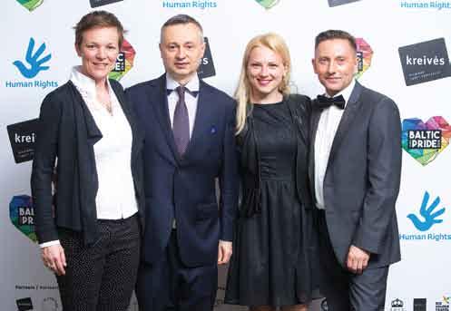 Iš kairės: aktorė, socialinių iniciatyvų autorė, laidų vedėja Beata Tiškevič, Europos Parlamento Pirmininko pavaduotoja Ulrike Lunacek, Švedijos kultūros ir demokratijos ministrė Alice Bah Kuhnke,